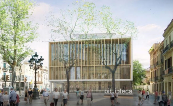 imagen antena Biblioteca Sarrià - J. V. Foix